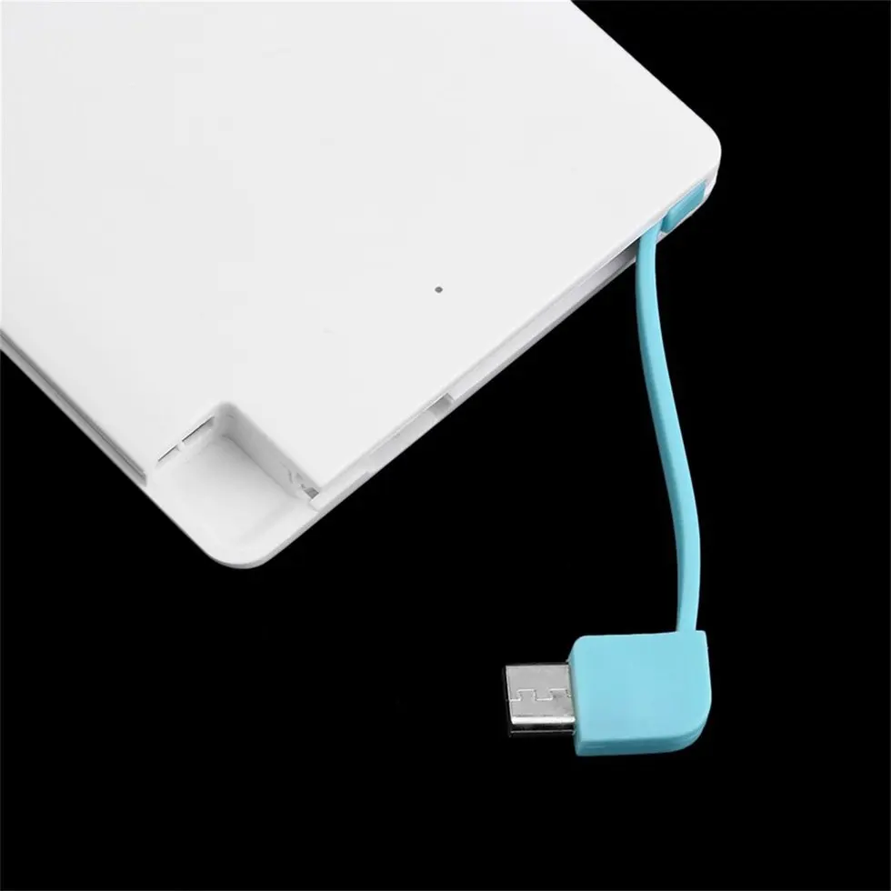 1500 мАч ультра тонкий портативный внешний аккумулятор USB для сотового телефона