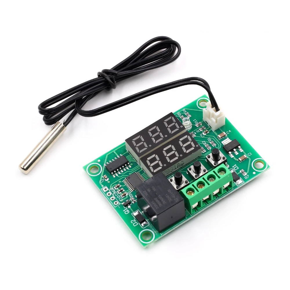Светодиодный термостат 12 В постоянного тока с двойным цифровым дисплеем