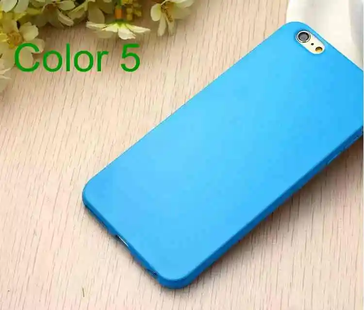 Высококачественный однотонный цветной мягкий чехол из ТПУ для iPhone 6 6s 7 8 Plus