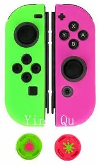 C Силиконовый защитный чехол с переключателем Joycon для Nintendo Switch Games контроллер с джойстиком - Цвет: C