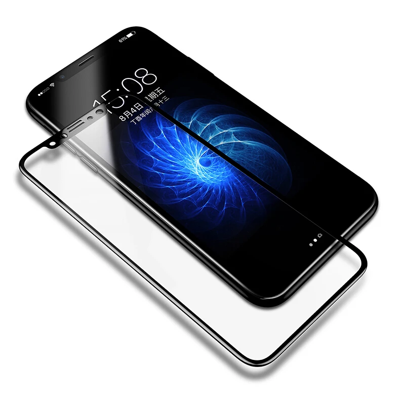 Для iPhone X XS полное покрытие Закаленное стекло Защитная пленка для экрана Apple