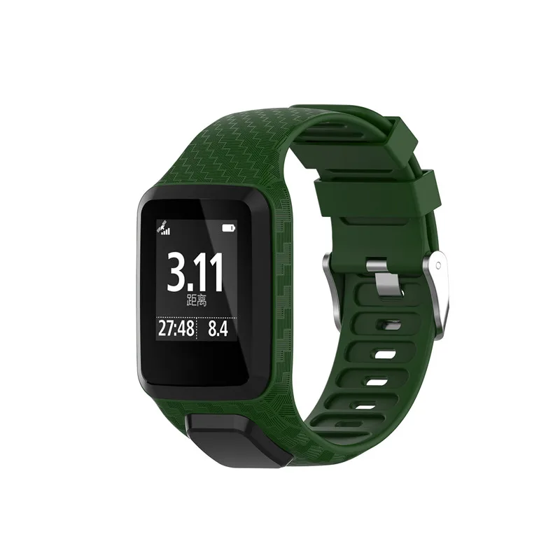 100 шт. высококачественные силиконовые сменные наручные часы ремешок для TomTom Runner 2 3 Spark 3 Golfer 2 Adventurer спортивные часы GPS