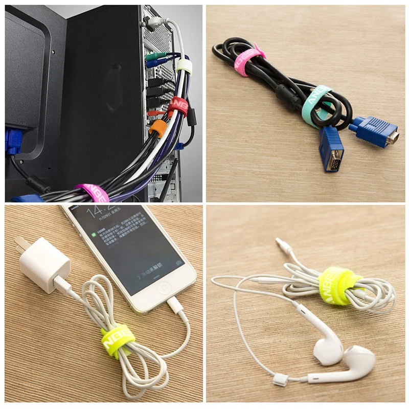 Высококачественные нейлоновые магические кабельные стяжки Magic PC tv компьютерные
