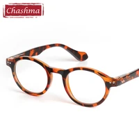 chashma retro style optical glasses high quality eyewear vintage leopard glasses frame round reading glasses