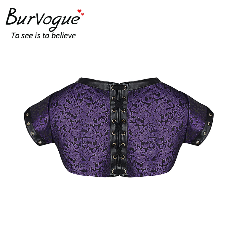 Женский корсет Burvogue в стиле стимпанк летний Готический с коротким рукавом верх