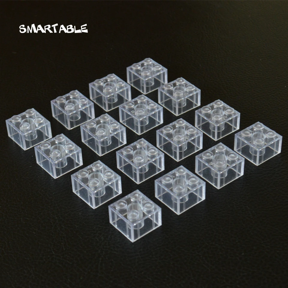 Прозрачный конструктор 2x2 Smartable строительные блоки для творчества креативные