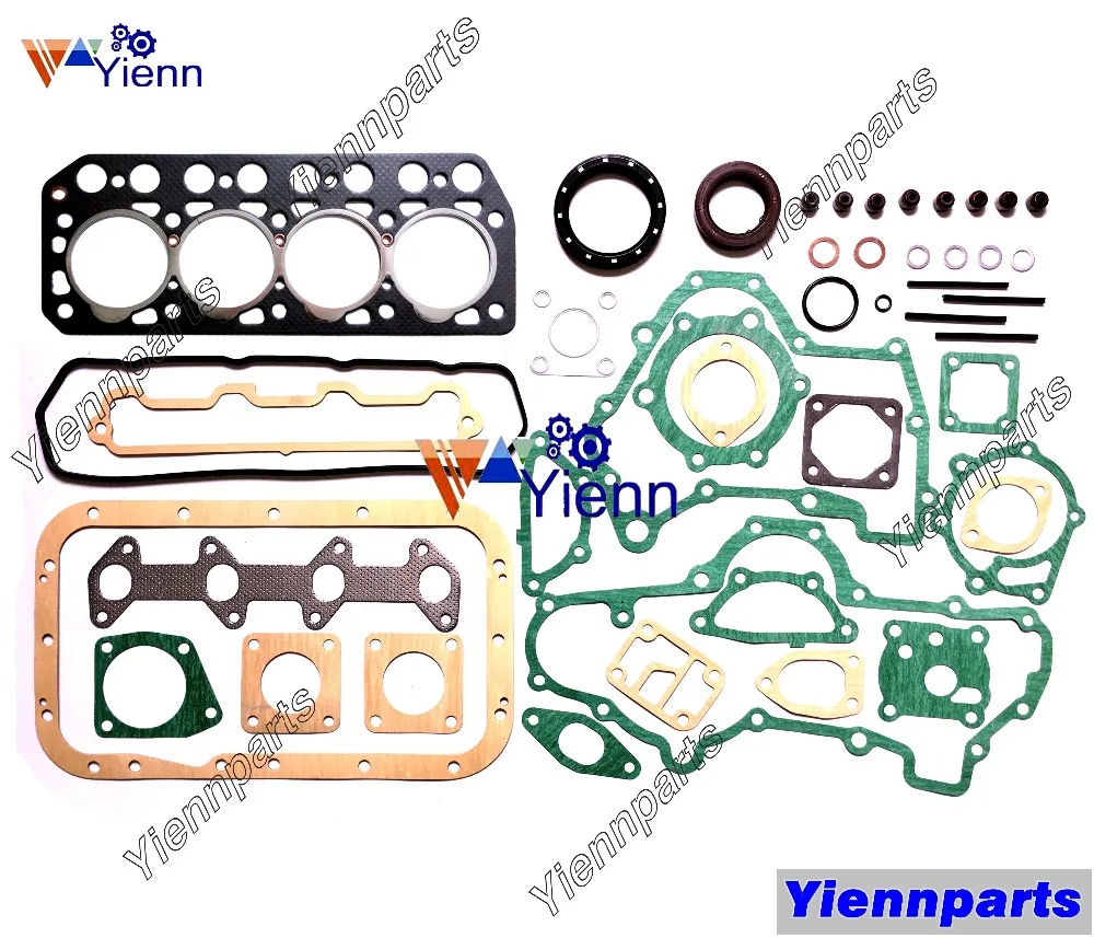 

K4C Overhual Re-ring Kit with Full Gasket Bearing Piston Ring Set For For Mitsubishi D2050 ST2020 ST2320 Tractors Engine Parts