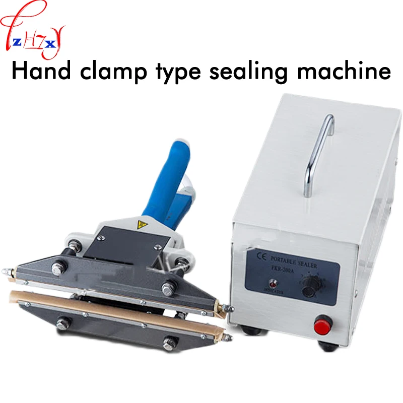 

1PC FKR-200A Hand clamp sealing machine 450W pulse transient heating seal used in PE film and other sealing packaging 110/220V