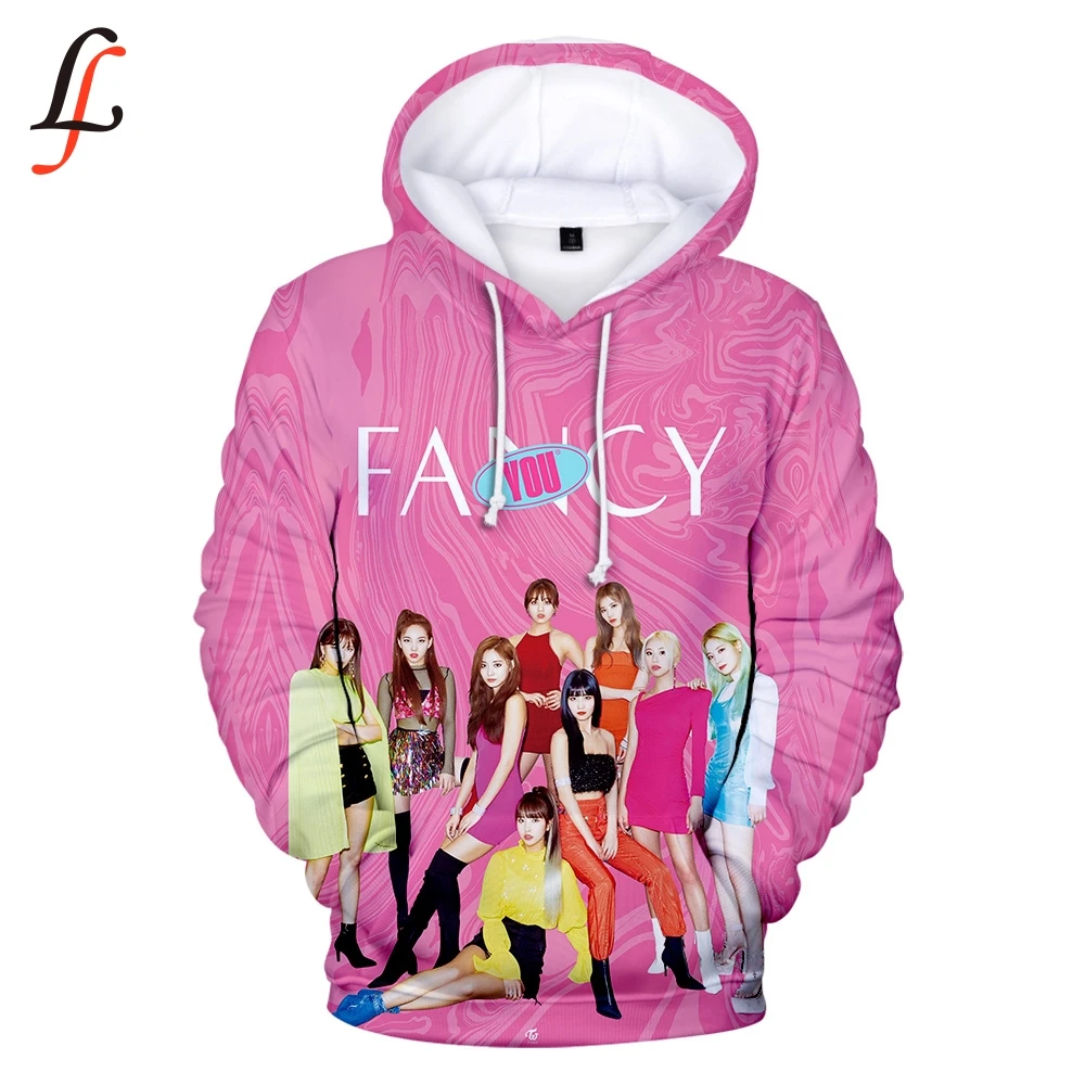 Женская/мужская толстовка с капюшоном Twice Fancy you Повседневная Толстовка в стиле