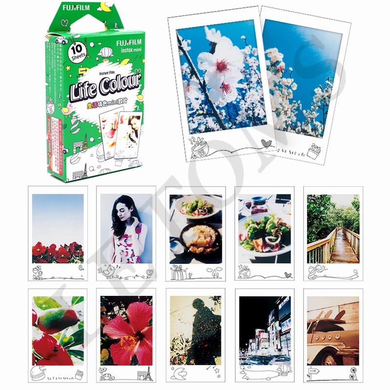 Fujifilm 20 листов Instax Мини-Новый Alice + жизни цвет мгновенных Фильм фотобумага для Mini 8 7