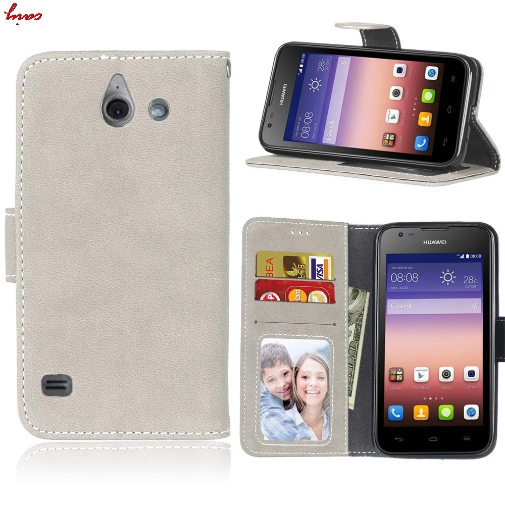 Матовый кожаный чехол для huawei Ascend Y550 Y 550 L01 Y550-L01 чехол для телефона Coque huawei Y550 Y 550 L01 L02 откидные слоты для карт <