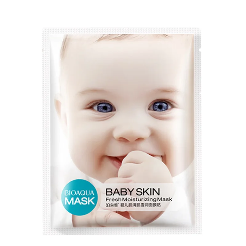 Fresh BIOAQUA Baby косметическая маска для лица плавное Увлажнение отбеливающая обернутая маска для лица контроль масла маска Косметика для ухода за кожей лист маска - Цвет: Fresh