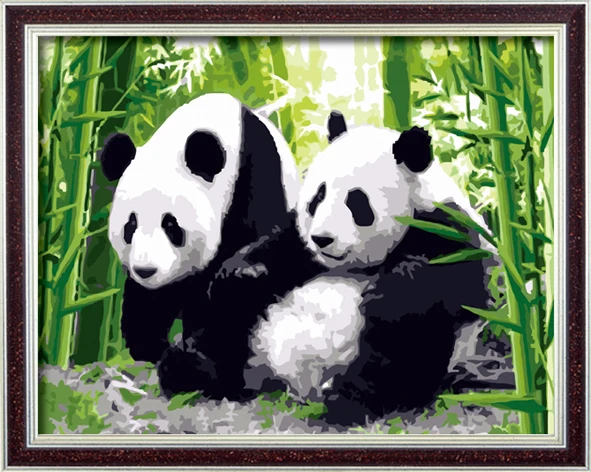 Набор для рисования по номерам на стене симпатичная панда|animal pictures|pictures on wallcute panda