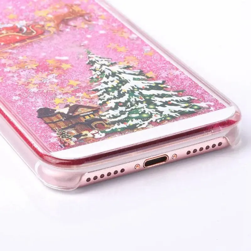 Festival Gifts Cases for Apple Phone Christmas Style Quicksand TPU Cover iPhone 5 5S SE X XS Max Xr 6 6S 7 8Plus Accessories |