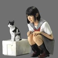 120 girl in the springtime of life japan gk resin model figure gk containing cats unassembled and unpainted kit