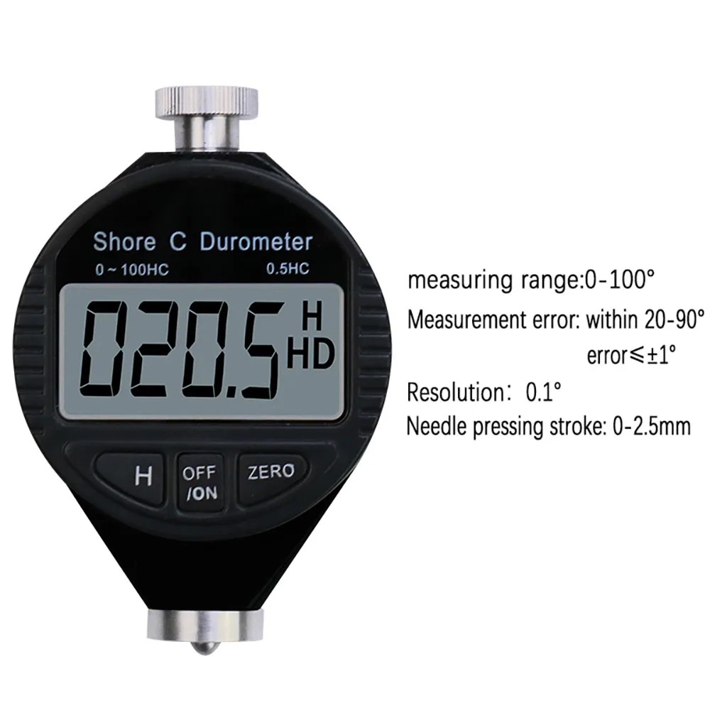 Цифровой дюрометр твердости берега Измеритель Твердости 0-100 A/C/D для пластика