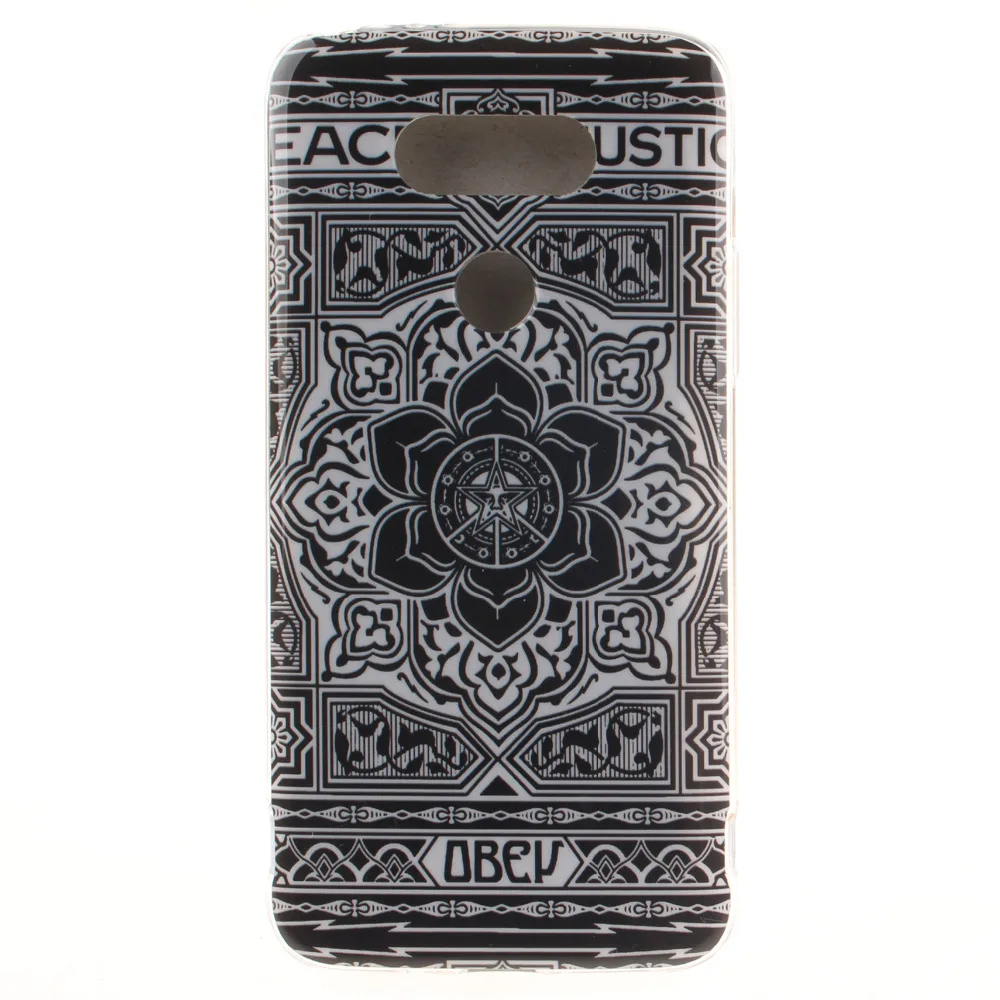 Для LG G5 IMD Прозрачный Корпус Ясно Лепесток Тотем Гель ТПУ Protector Задняя Крышка