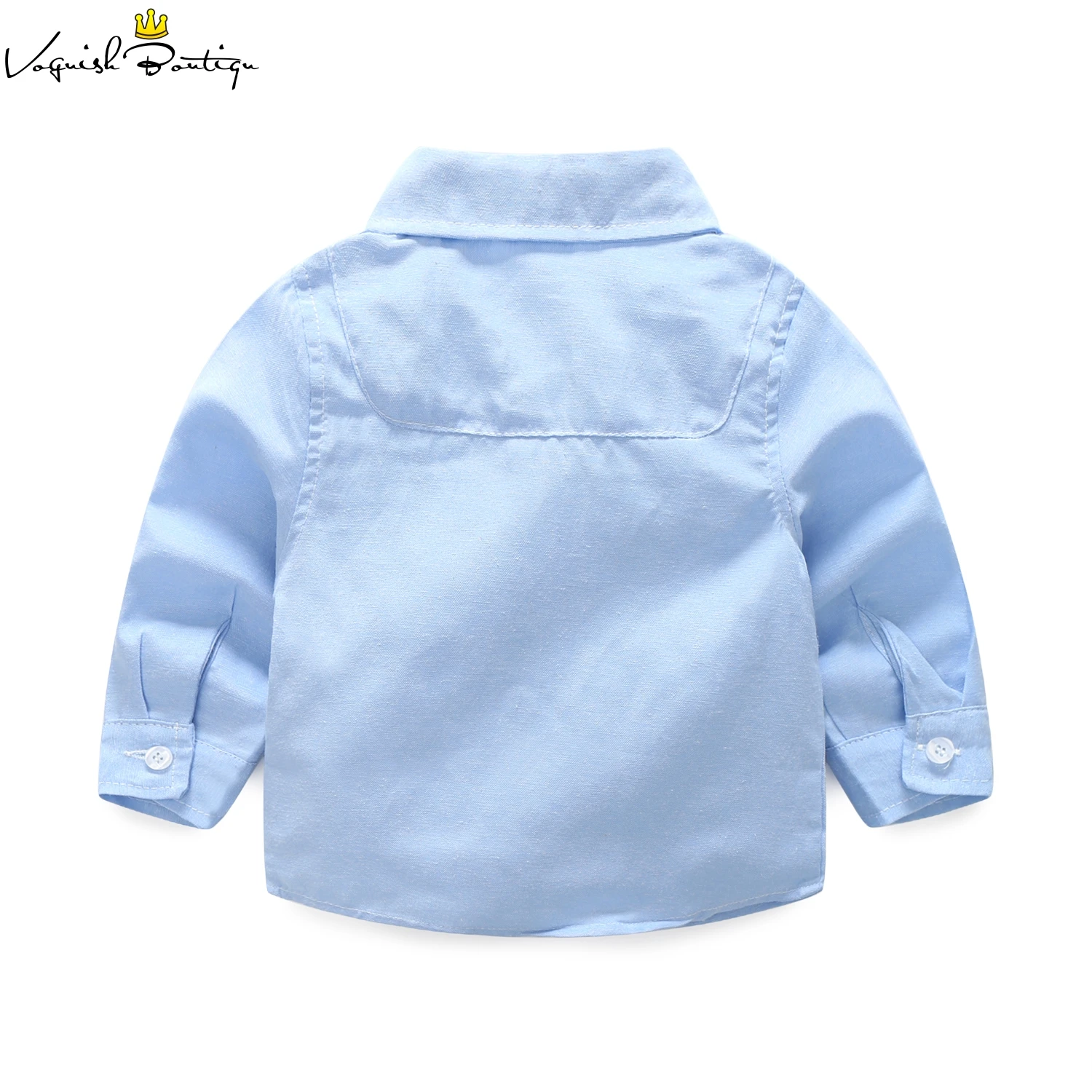 Newborns clothes fashion baby clothing set blue shirt with casual overalls 2pcs/set for newborn |