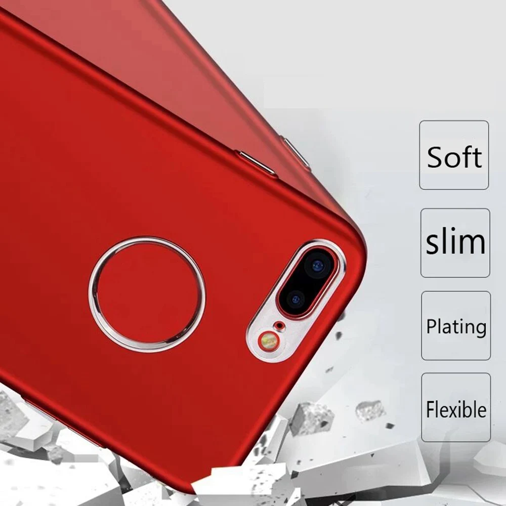 KISSCASE чехол для телефона iPhone X XR XS MAX 7 Plus 6 6S металлическая кнопка Мягкий