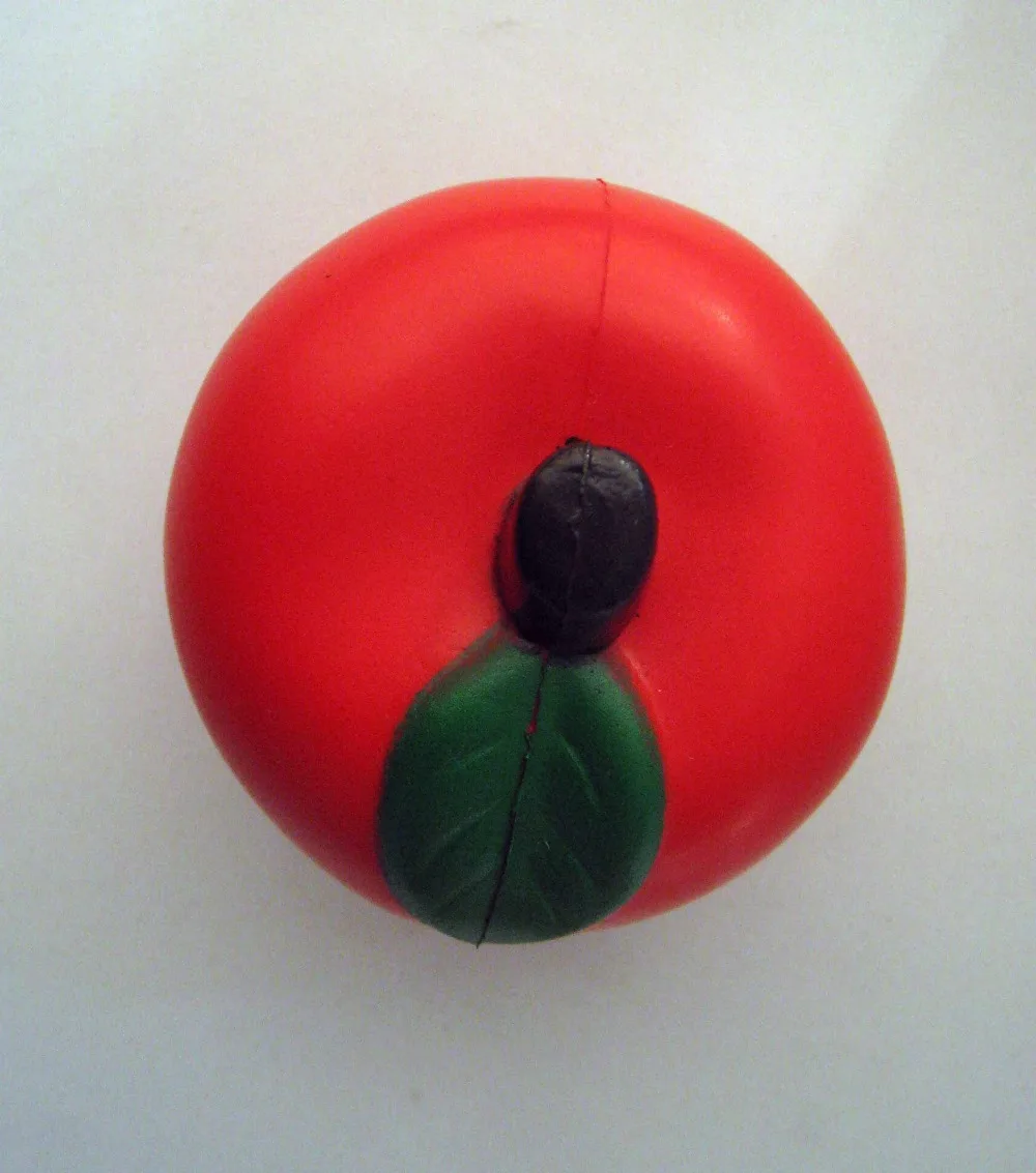 Бесплатная доставка 7 см из искусственной кожи мягкого вспененного материала apple