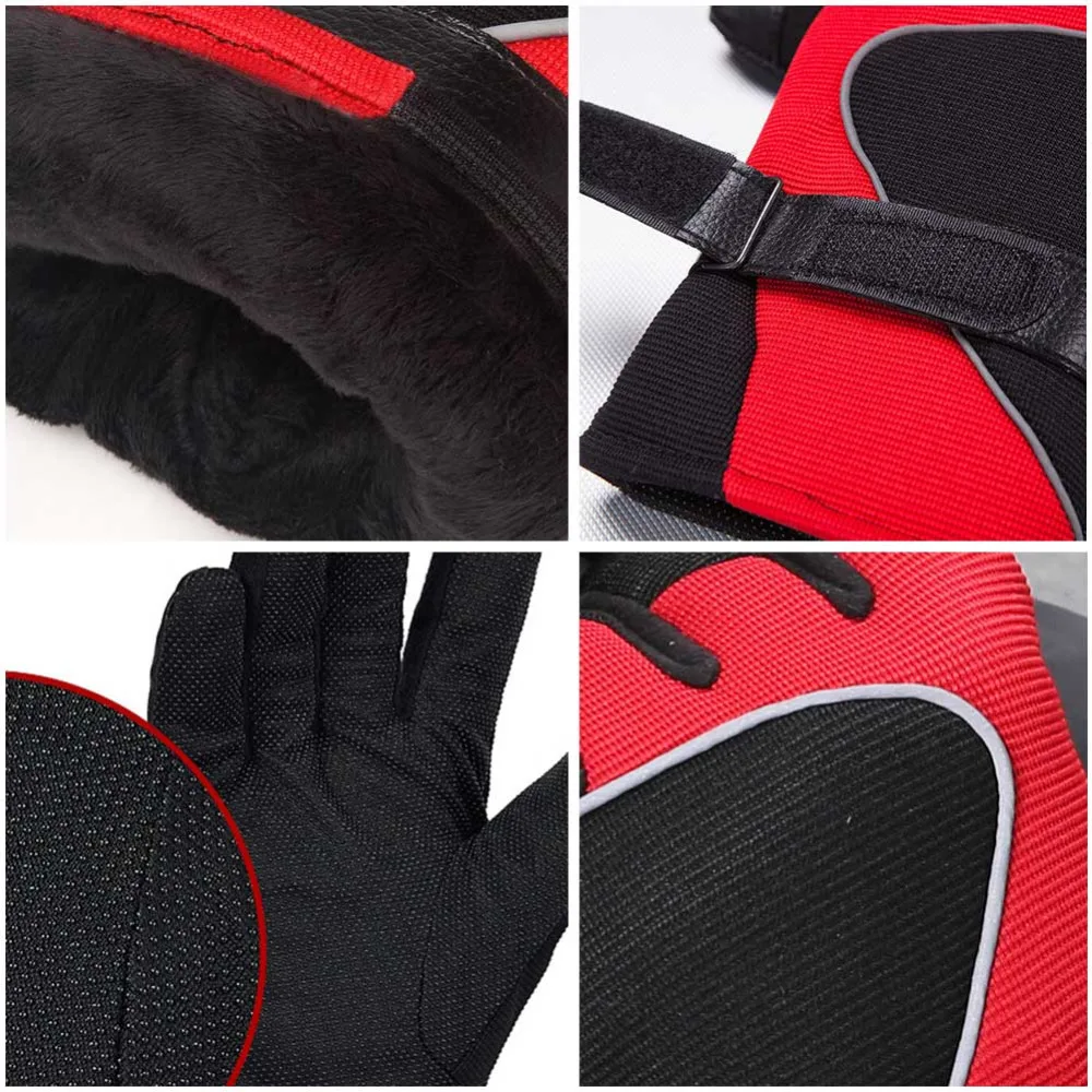 Facecozy мужские зимние уличные противоскользящие лыжные перчатки светоотражающие