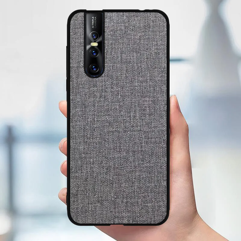 Чехол для VIVO V15 Pro чехол роскошный мягкий силиконовый тканевый защитный