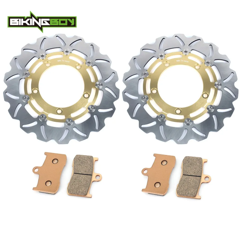 Тормозные диски и колодки BIKINGBOY для Suzuki GSX 1300 B-King / ABS 2008 2009 BK BKA 08 09 Мотоцикл Замена Комплект на передние тормоза.