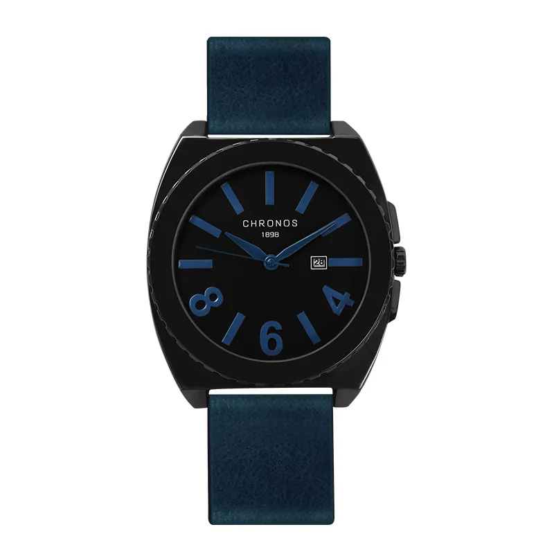 Chronos мужские Часы Топ кварцевые часы кожаный ремень мужской наручные armbandsur Relogio |