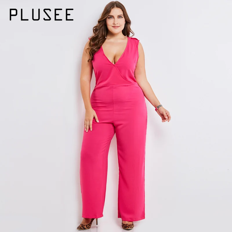 Женский Длинный комбинезон с V образным вырезом без рукавов|bodysuits fashion|fashion