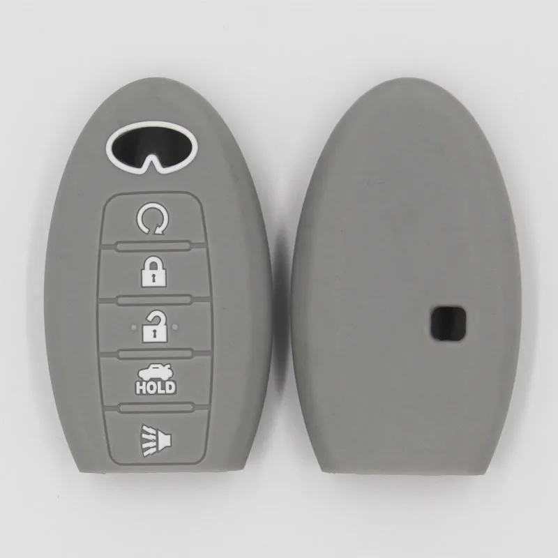 

8 color Silicone ruber car Key Cover case for infiniti FX35 FX50 G37 FX45 G35 smart 5 buttons Key without logo