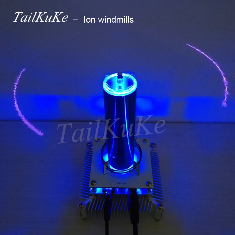 Tesla Coil Put музыкальная ионная ветряная мельница венок разные огни беспроводная