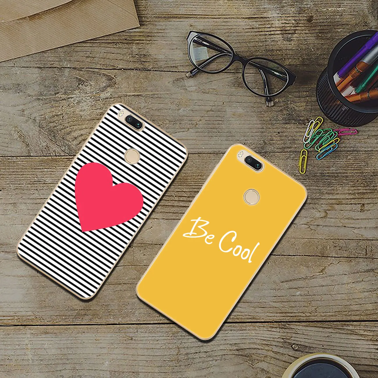 Чехол для телефона Lavaza Line Text Beard с милым желтым сердцем и губами Xiaomi Redmi K20 8A 7A 5A 6A Note