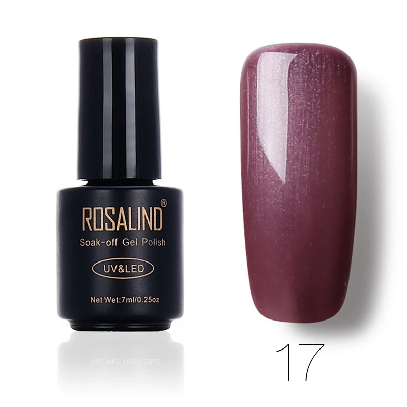 17 ROSALIND гель 1S 7 мл УФ гель лак для ногтей светодиодный маникюр лак для ногтей Перманентный лак для ногтей гель - Цвет: 17