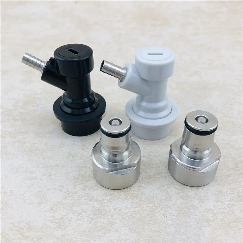 

Ball Lock Keg Coupler Adapter - Stainless Steel Ball Lock Quick Disconnect Conversion Kit for Home Brewing