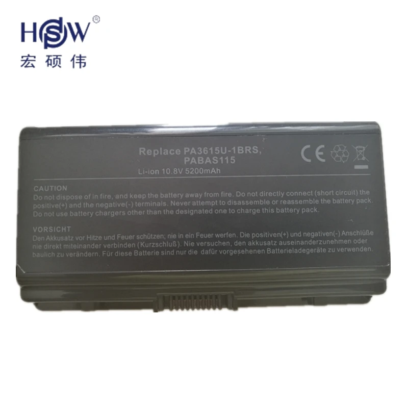 HSW Аккумулятор для ноутбука Toshiba PA3615U 1BRM 1BRS PABAS115 Equium L40 Satellite L45L40 bateria akku|battery for