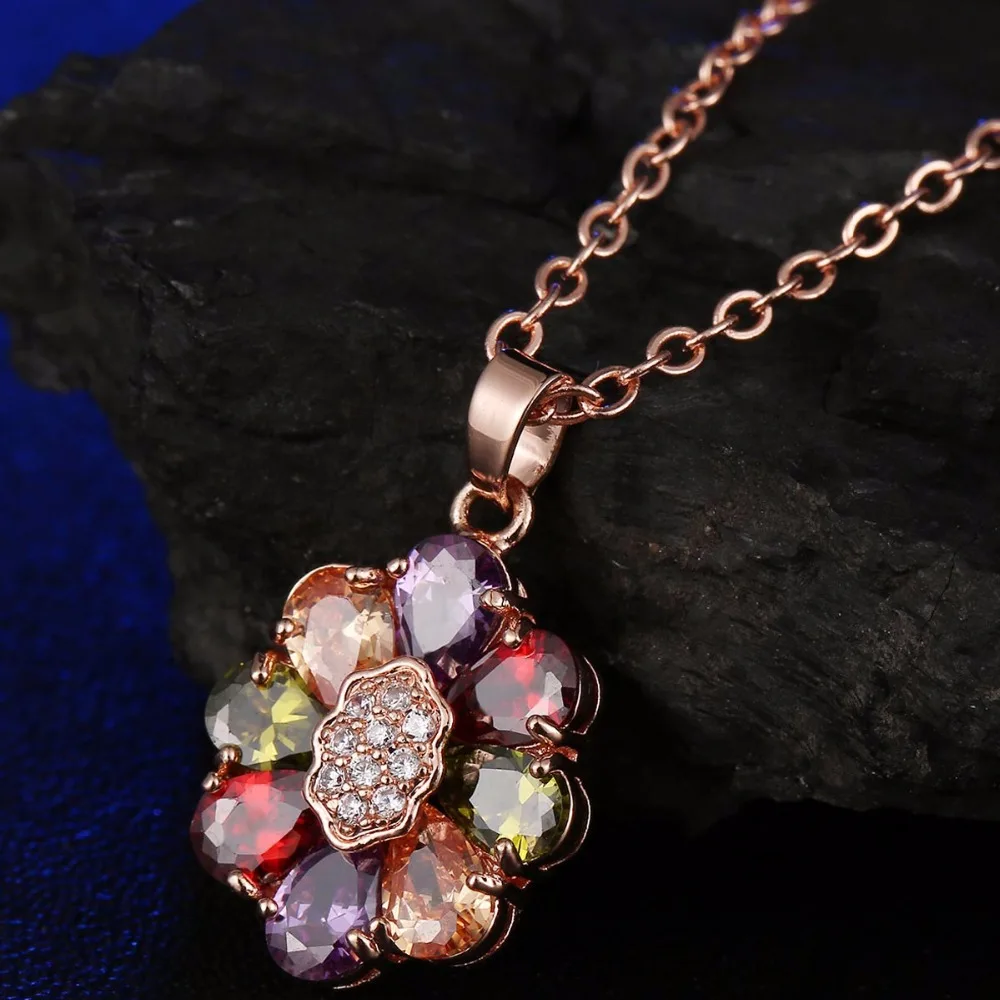 Женское Ожерелье в форме цветов CARSINEL модное разноцветное ожерелье из