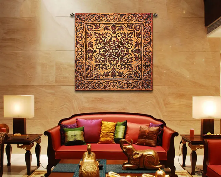 Креативный жаккардовый настенный гобелен в стиле ретро американский домашний