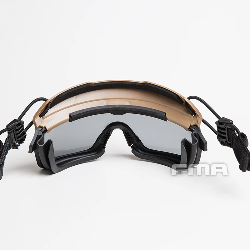 Tactical Helmet Safety Goggles GRAY Tactical riot goggles FOR all ARC guides with OPS-CORE specs Helmet