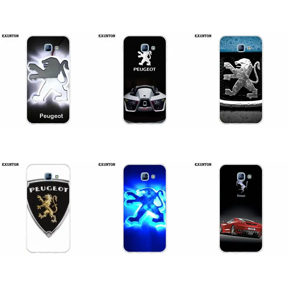 ТПУ Новое поступление года для Galaxy Alpha Core Note 2 3 4 S2 A10 A20 A20E A30 A40 A50 A60 A70 M10 M20 M30 Логотип Peugeot