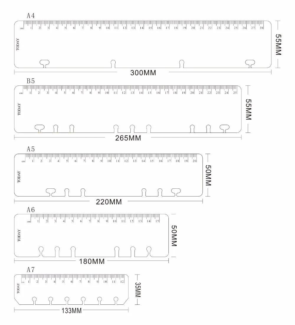 Harphia Today линейка A4 B5 A5 A6 A7 золото ПП матовый планировщик программа Dokibook для 6 отверстий вкладыш спираль блокнот Органайзер