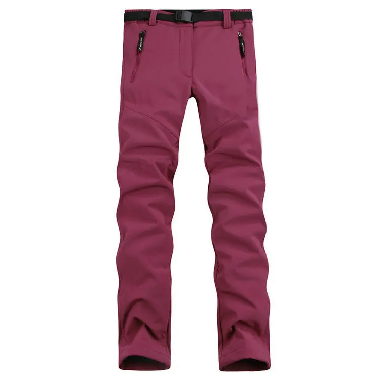 2017 эластичные термостойкие Флисовые женские Треккинговые флисовые брюки из