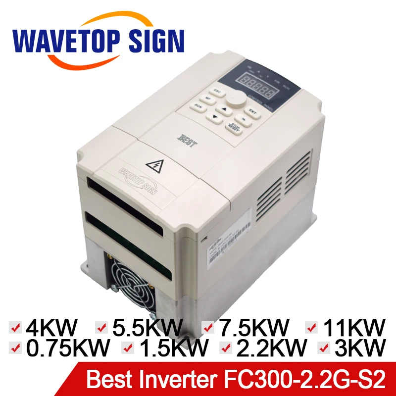 Лучший инвертор 0.75KW 1.5KW 2.2KW 3KW 4KW 5.5KW 7.5KW 11KW Вход 2 Фаза AC220V Применение для станка с