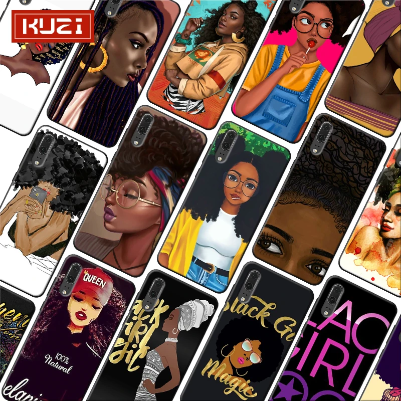 Мягкий силиконовый чехол для телефона huawei mate 30 pro p20 p30 20 lite Afro Girls Black women