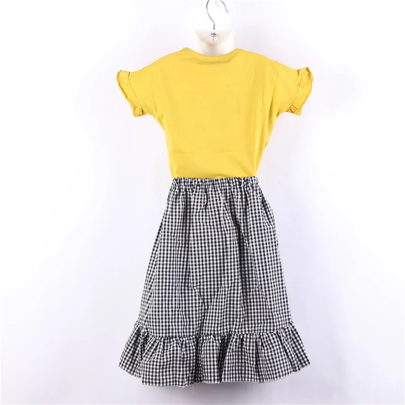 Jargazol/детская одежда летний топ с короткими рукавами и цветочным принтом