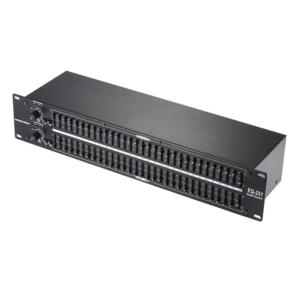 Ammoon EQ 231 двухканальный 31 полосным эквалайзером 2U стойку в горячая распродажа| |