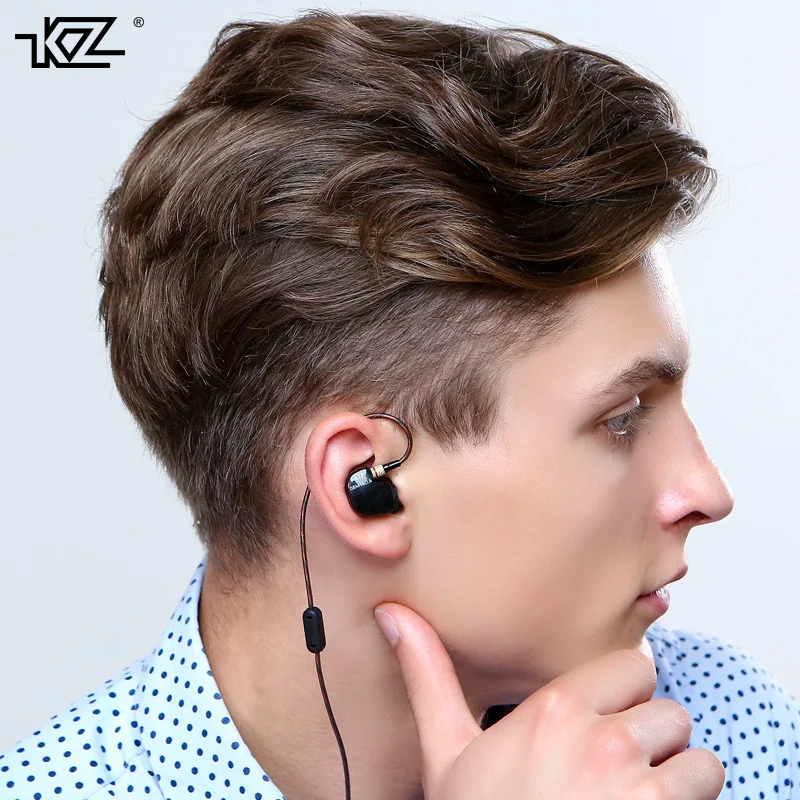 Оригинальные KZ ATR Pole Tone 3,5 мм наушники-вкладыши двойной драйвер Бас Металл высокого класса стерео наушники HIFI гарнитура