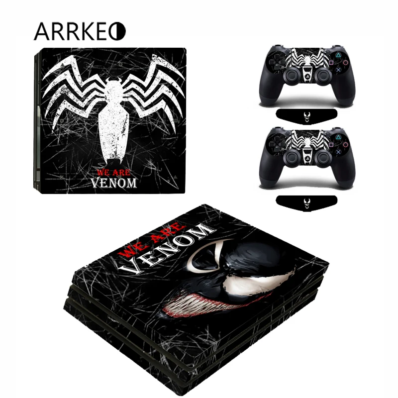 ARRKEO We Are Venom виниловая Защитная крышка PS4 Pro наклейки на кожу для Sony PlayStation 4 Консоль