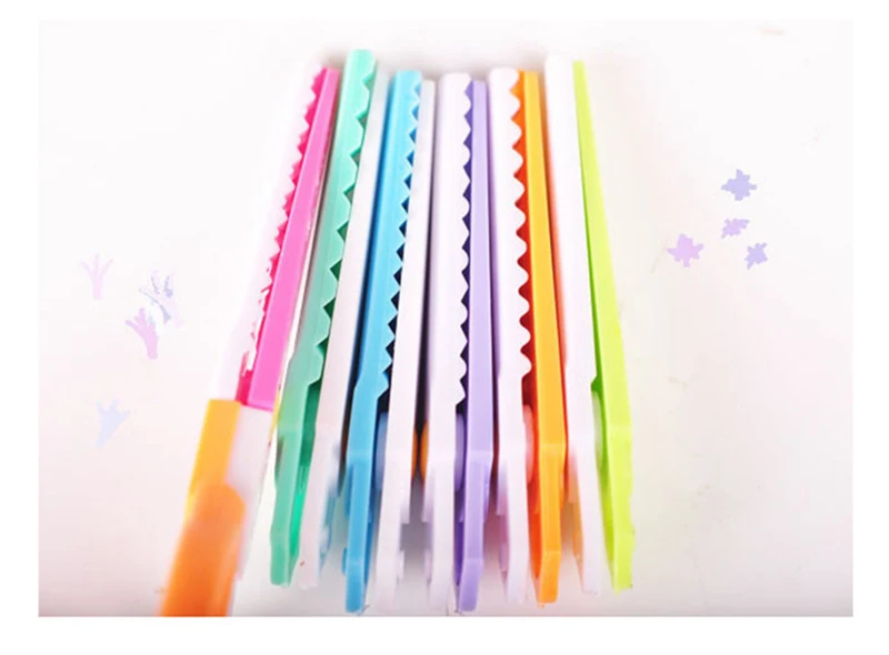 Резчик бумаги; Скрапбукинг DIY милые Kawaii пластиковые ножницы для детей офисные школьные принадлежности корейские канцелярские принадлежности