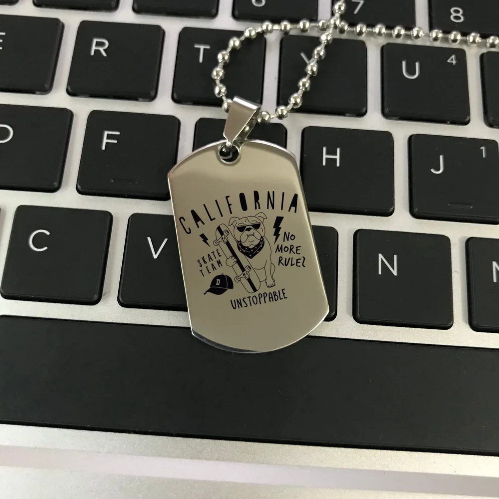 BLINGPAW новая Калифорния нет больше правил Skate Team неудержимый нержавеющая сталь