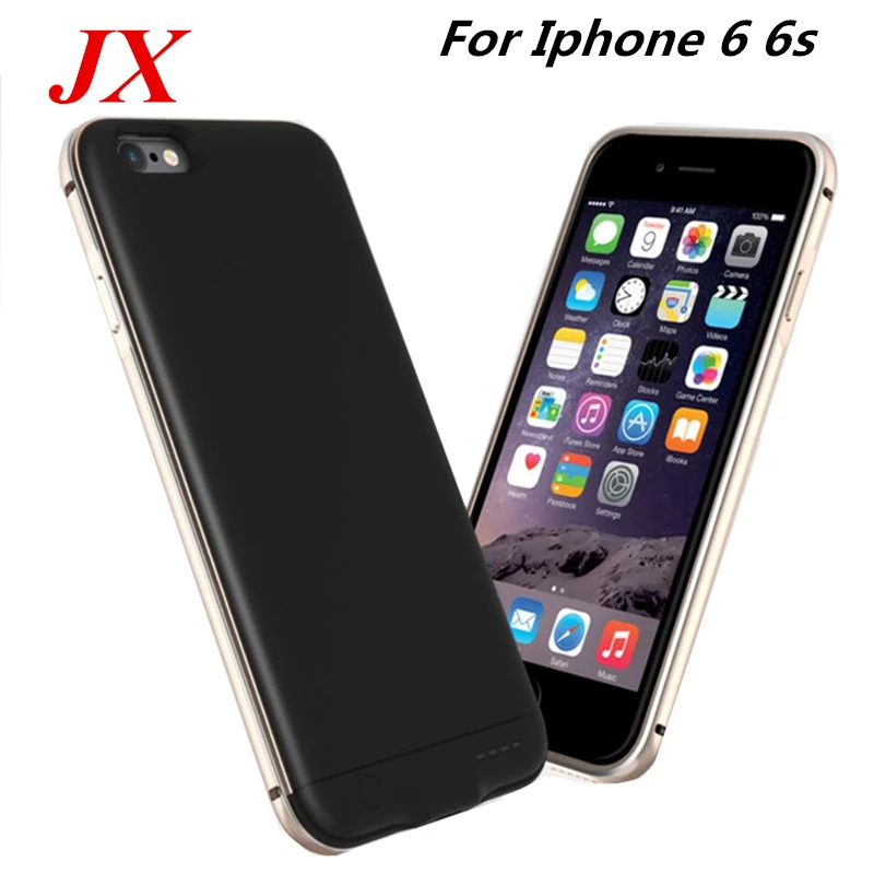 For iPhone 6S Battery Case 2300 Mah Metal Frame Slim Charger Smart Phone Cover Power Bank 6 | Мобильные телефоны и